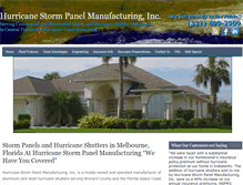 Tablet Screenshot of hurricanestormpanel.com